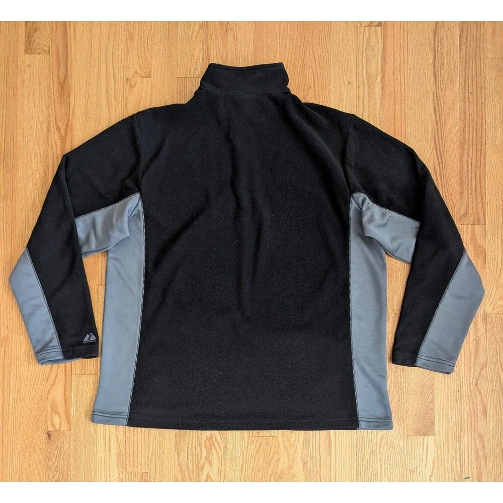 Chicago White Sox Fleece Pullover Mens XL Black 1/4 Zip Long Sleeve Majestic